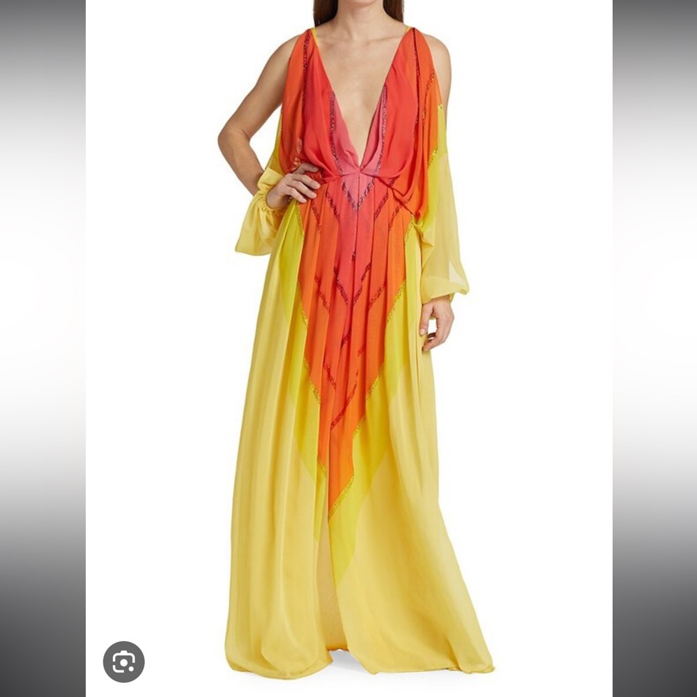 Raisa Vanessa crystal chiffon dress size 34